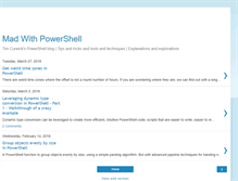 Tablet Screenshot of madwithpowershell.com